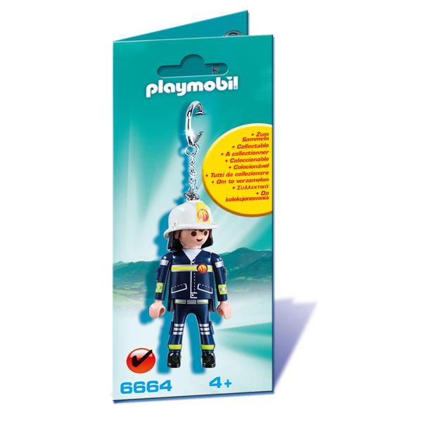 Llavero Bombero Playmobil - Imagen 1