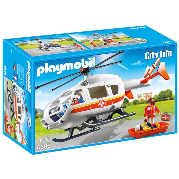 Playmobil 6686 Helicoptero Medico de Emergencia - Imagen 1