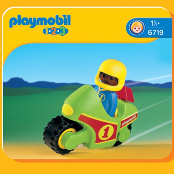 Moto de Carreras Playmobil 1.2.3 - Imagen 1