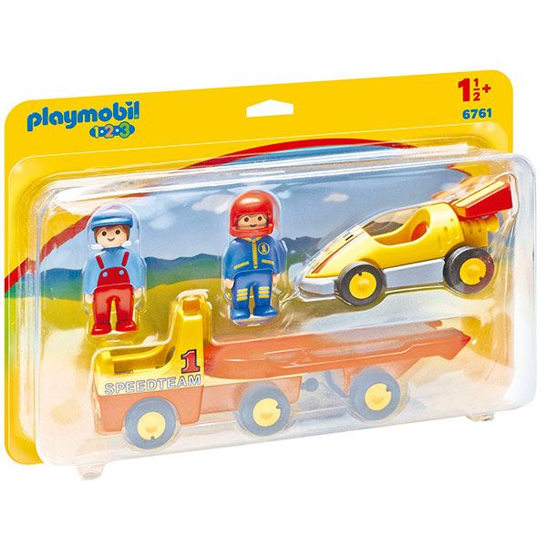 Cotxe Carreres amb Camió 1.2.3 Playmobil - Imatge 1