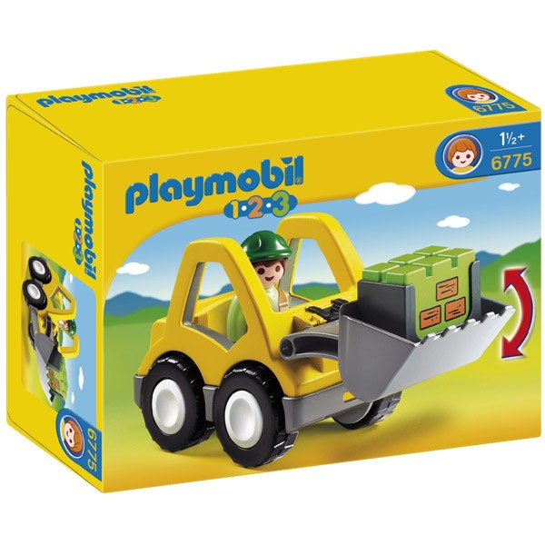 Excavadora amb Pala Playmobil 1.2.3 - Imatge 1