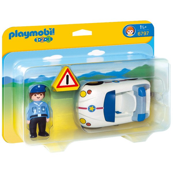 Coche de Policia Playmobil 1.2.3 - Imagen 1