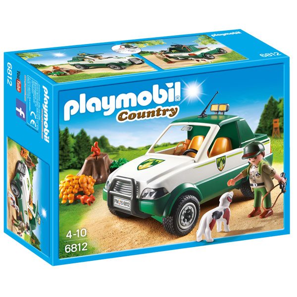 Guardabosque con Pick up Playmobil - Imagen 1