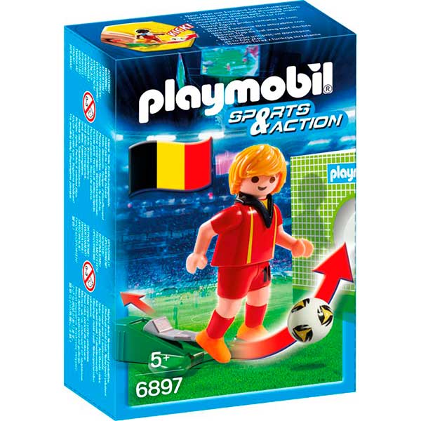 Jugador Futbol Belgica Playmobil - Imagen 1
