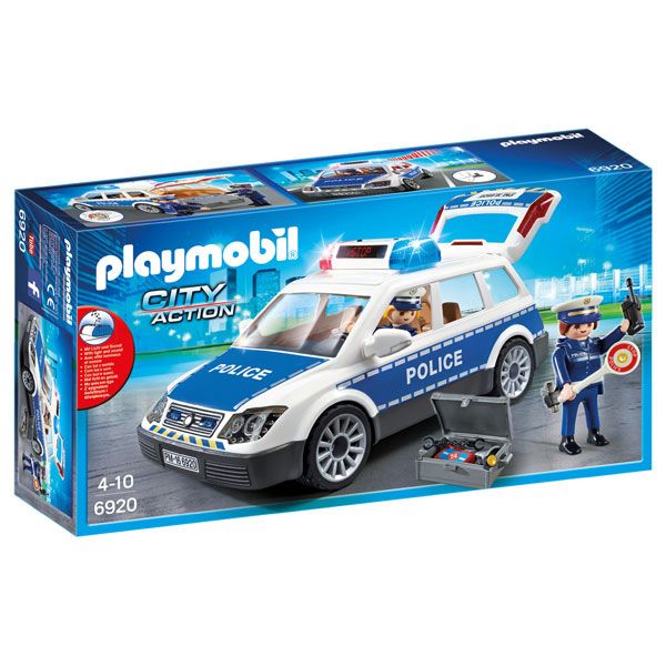 Playmobil 6920 City Action Carro De Polícia Com Luzes E Som