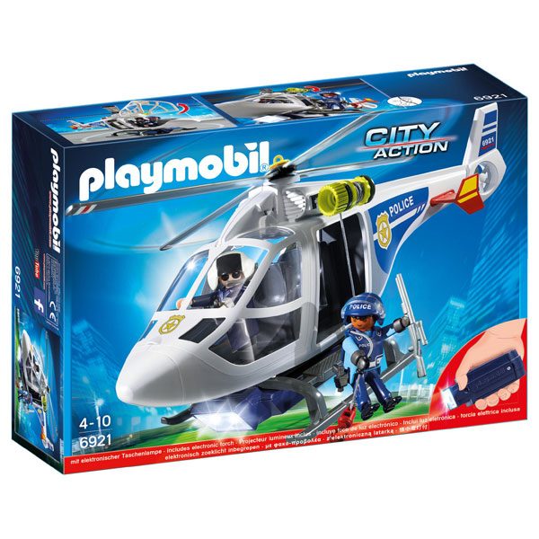Helicopter de Policia amb Llums LED Playmobil - Imatge 1