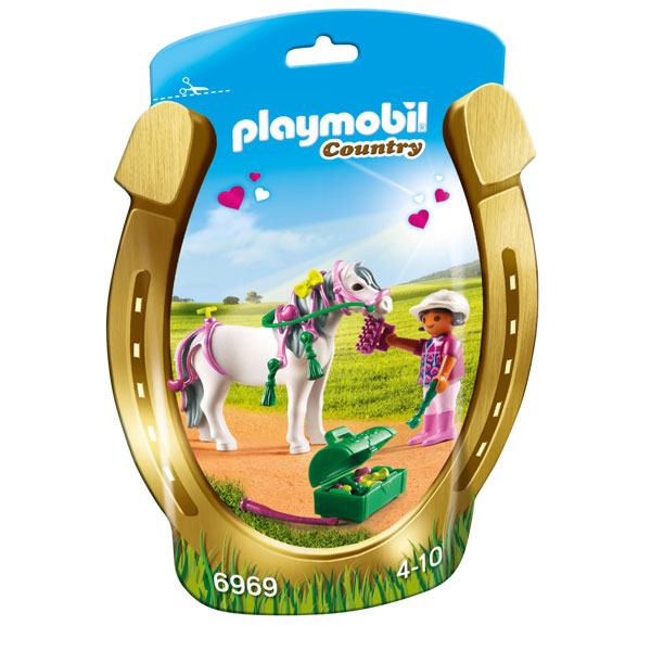 Jinete con Poni Corazón Playmobil - Imagen 1