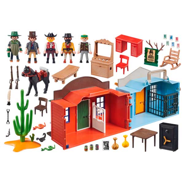 Maletín Ciudad del Oeste Playmobil Western - Imagen 1