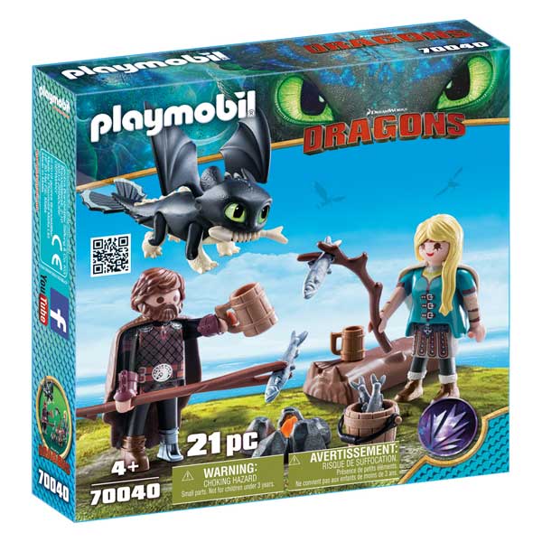 Playmobil 70040 Hipo y Astrid con Bebé Dragón - Imagen 1