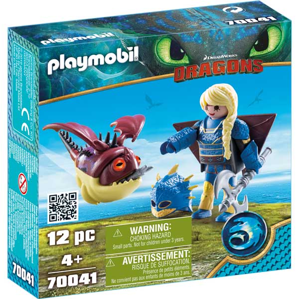 Playmobil Dragones de Berk 70041 Astrid con Globoglob - Imagen 1