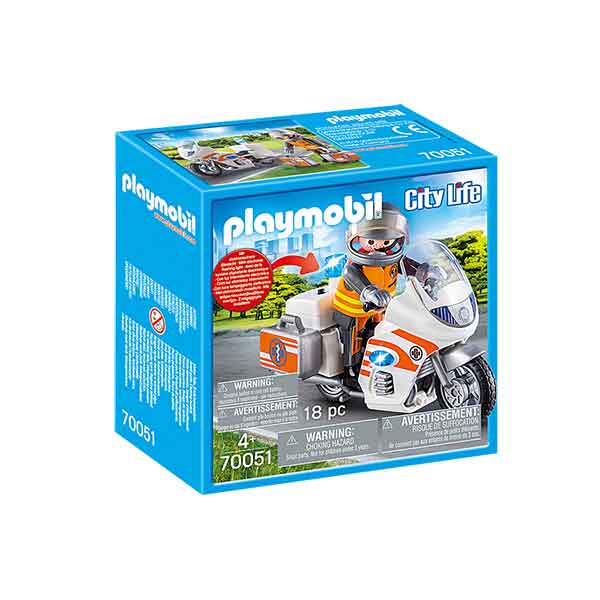 Playmobil 70051 Moto de Emergencias - Imagen 1