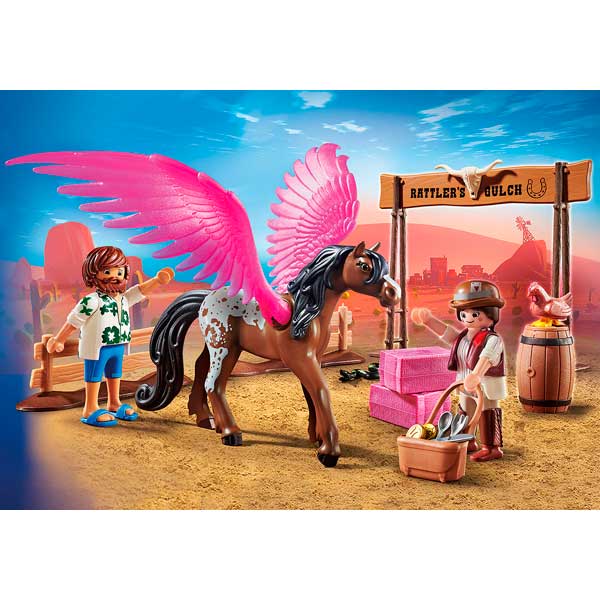 Playmobil 70074 Movie
Marla, Del E Cavalo Com Asas - Imagem 2