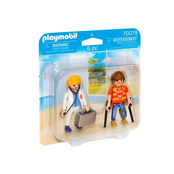 Playmobil 70079 Duo Pack Médico e Paciente - Imagem 1