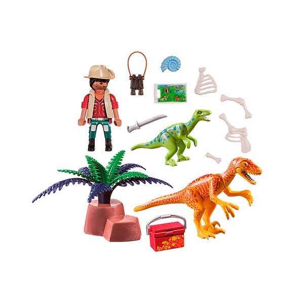 Playmobil 70108: Maleta Dinosaurios y Explorador - Imatge 1
