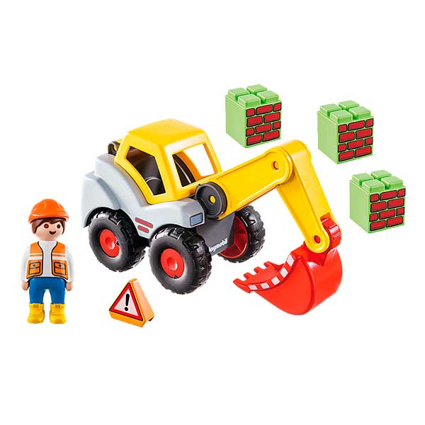 Playmobil 70125 1.2.3 Pala Excavadora - Imagen 2