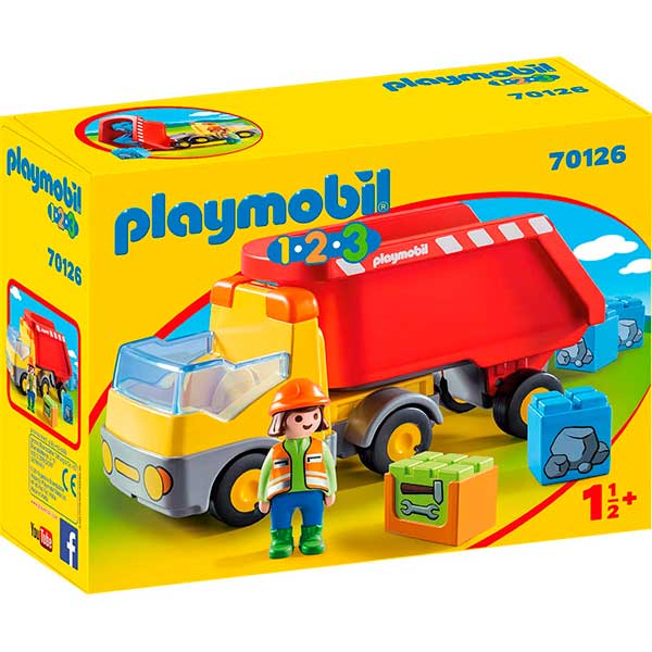 Playmobil 70126 1.2.3 Camión de Construcción - Imagen 1
