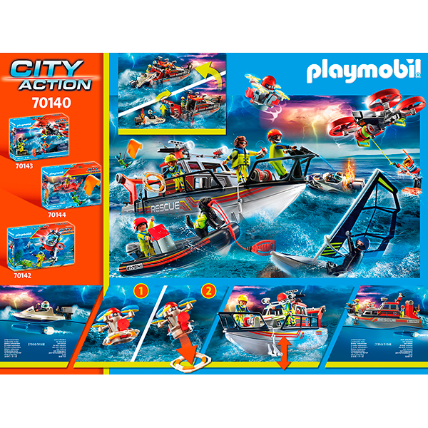 Playmobil 70140 Rescate Marítimo: Lucha contra Incendios con Yate de Rescate - Imagen 3