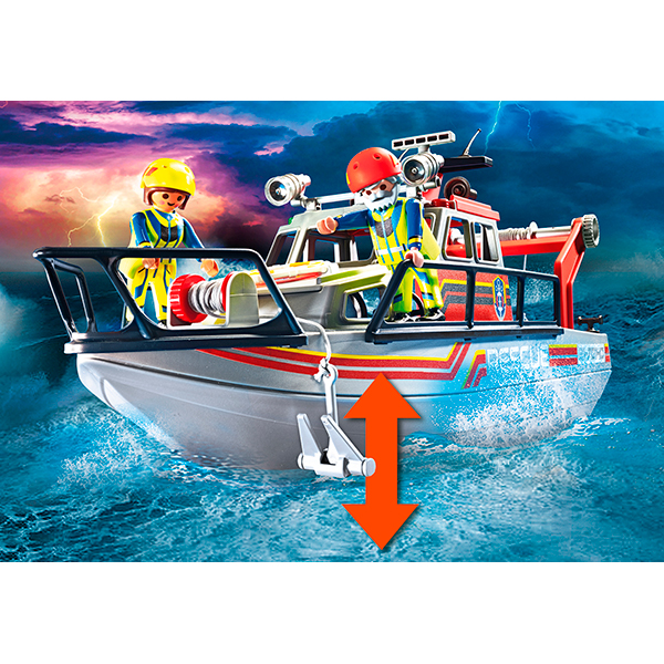 Playmobil 70140 Resgate Marítimo: Combate a incêndios com iate de resgate - Imagem 5