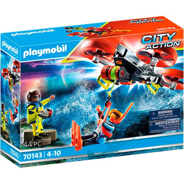 Playmobil Rescat Marítim Bussejador amb Dron - Imatge 1