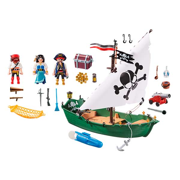 Playmobil 70151 Navio pirata com motor submarino - Imagem 1
