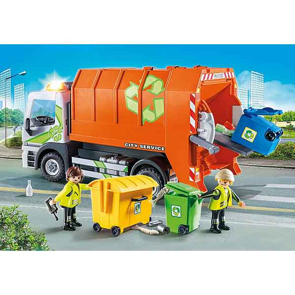 Playmobil 70200 City Life Caminhão De Reciclagem - Imagem 4