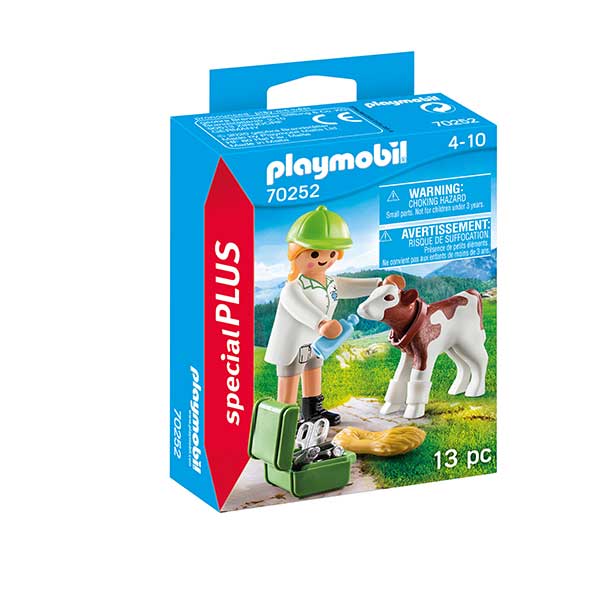 Playmobil 70252 Veterinaria con Ternero - Imagen 1
