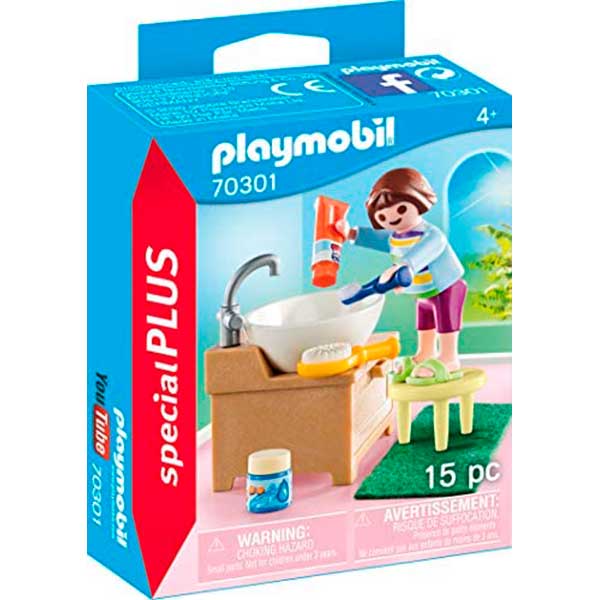 Playmobil 70301 Niña con Lavabo