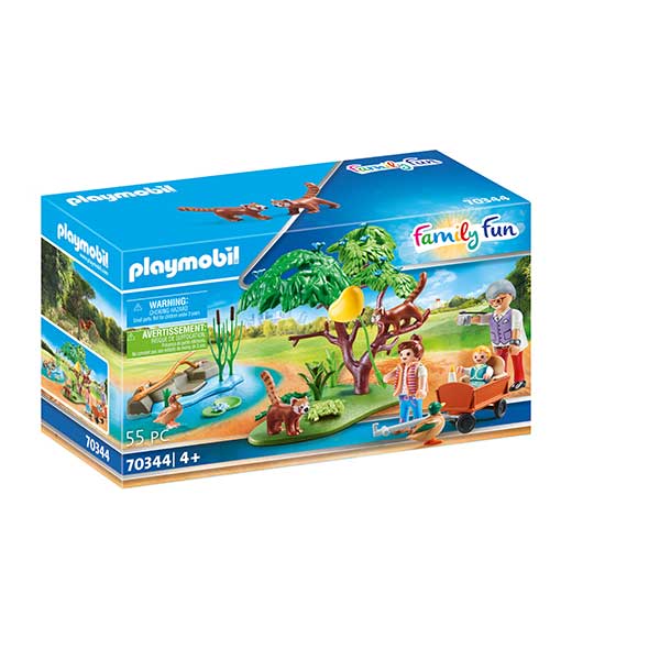Playmobil Family Fun 70344 Recinto Exterior de Pandas Rojos - Imagen 1