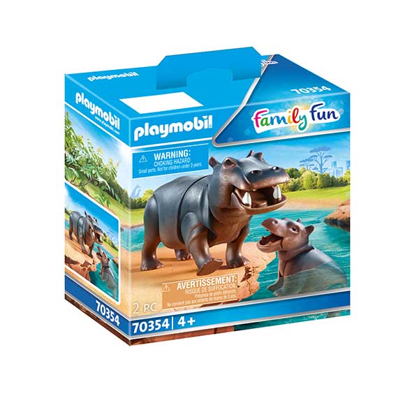 Playmobil 70354 Hipopótamo con Bebé - Imagen 1