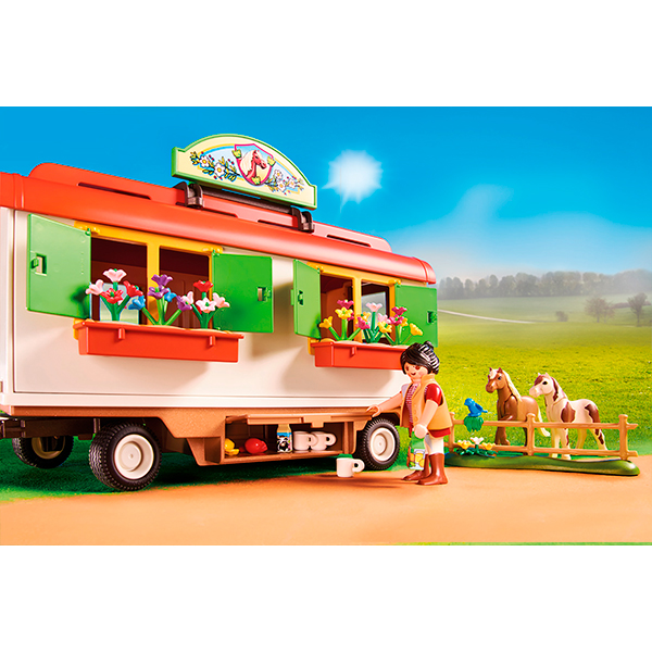 Playmobil 70510 Caravana Campamento de Ponis - Imagen 5