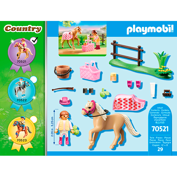 Playmobil 70521 Pónei colecionável - Pónei de equitação alemão - Imagem 3