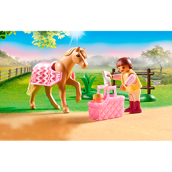 Playmobil 70521 Poni coleccionable - Poni de equitación alemán - Imatge 4