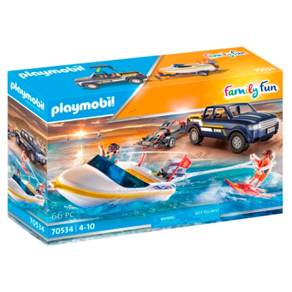 Playmobil 70534 Pick-Up con Lancha - Imagen 1