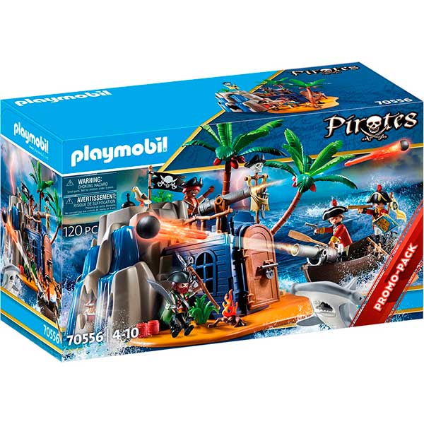 Playmobil 70556: Isla Pirata y Escondrijo Tesoro - Imagen 1