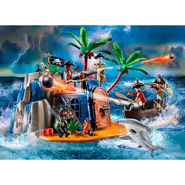 Playmobil 70556: Isla Pirata y Escondrijo Tesoro - Imatge 1