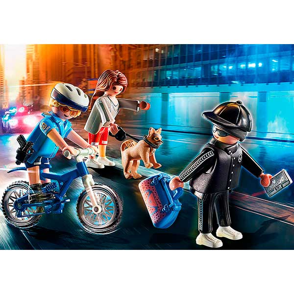 Playmobil 70573 Bici Policial: persecución del carterista - Imagen 2