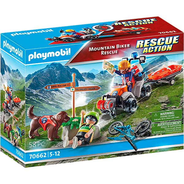 Playmobil 70662: Rescate Ciclistas Montaña - Imagen 1