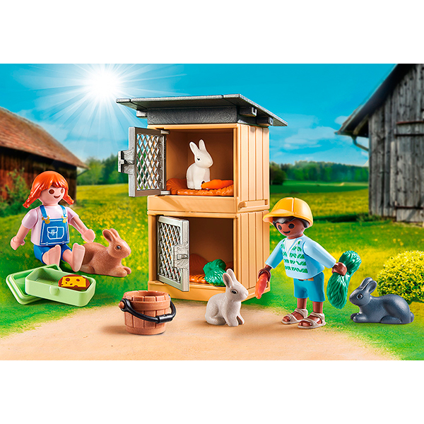 Playmobil 70675 Set de Oferta Alimentar os coelhos - Imagem 2
