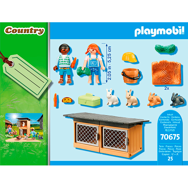 Playmobil 70675 Set de Oferta Alimentar os coelhos - Imagem 3