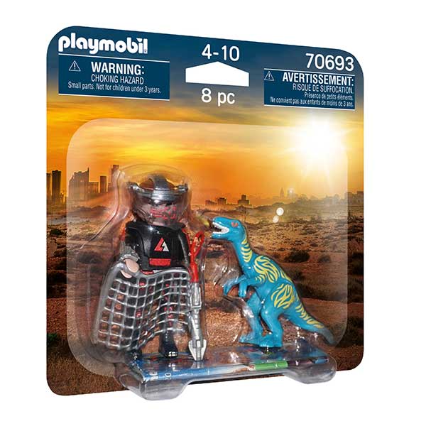 Playmobil Dino Rise 70693 Duopack Velociraptor e Caçador - Imagem 1