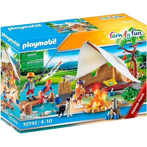 Playmobil 70743: Familia Acampada - Imagen 1