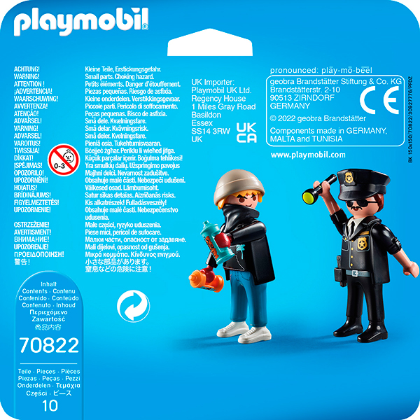 Playmobil 70822 Duo Pack Policía y Vándalo - Imagen 3