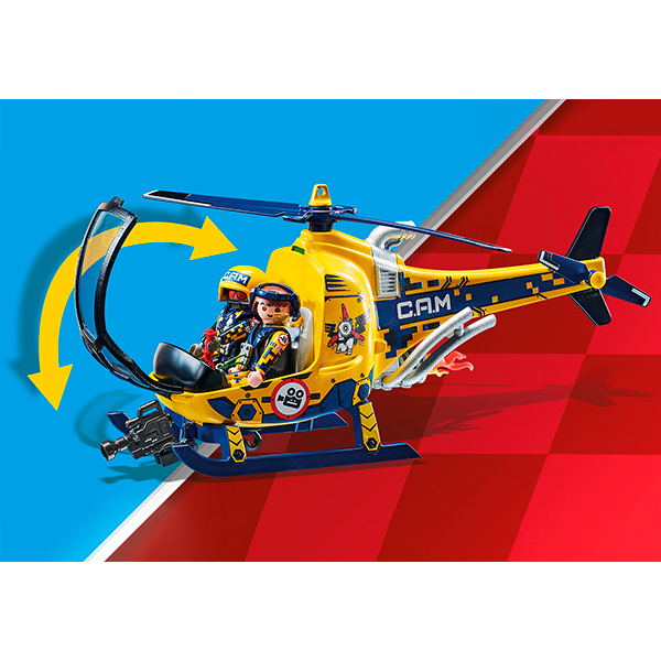 Playmobil 70833 Air Stuntshow Helicóptero Rodaje de película - Imatge 4
