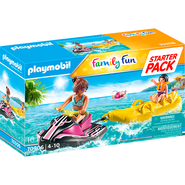 Playmobil Family Fun 70906 Starter Pack Moto de Água com barco banana - Imagem 1