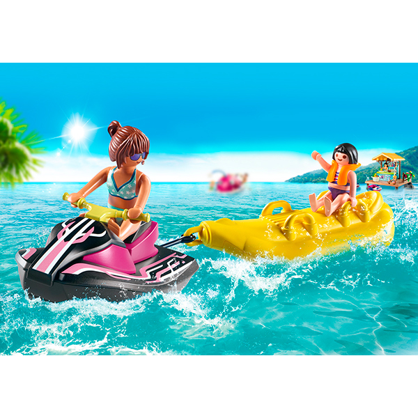 Playmobil Family Fun 70906 Starter Pack Moto de Agua con bote banana - Imagen 2