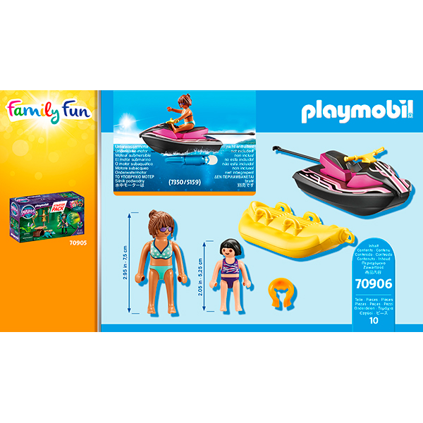 Playmobil Family Fun 70906 Starter Pack Moto de Agua con bote banana - Imagen 3