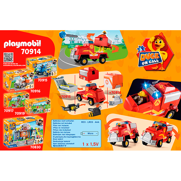 Playmobil 70914 D.O.C. - Vehículo de Emergencia de los Bomberos - Imatge 3