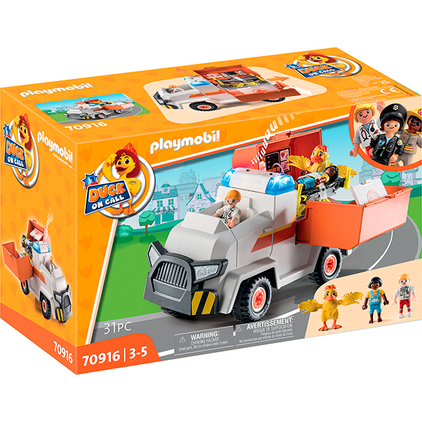 Playmobil 70916 D.O.C. - Veículo de Emergência Ambulância - Imagem 1