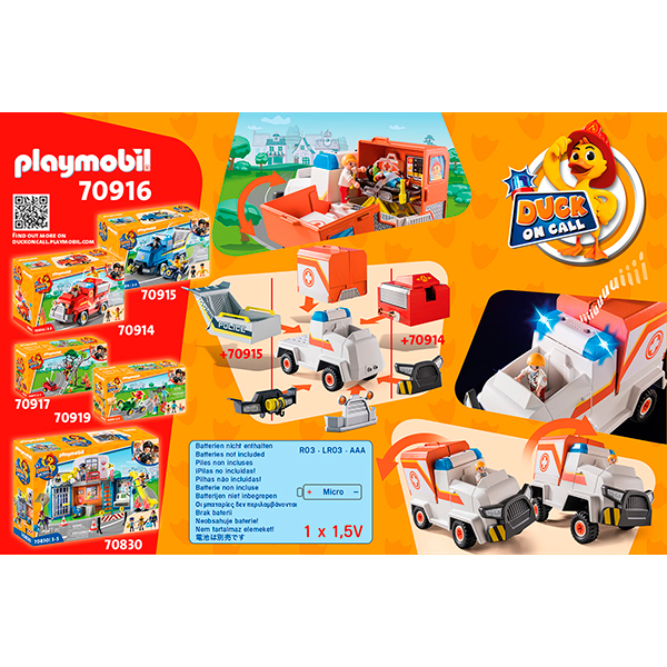 Playmobil 70916 D.O.C. - Vehículo de Emergencia Ambulancia - Imagen 3