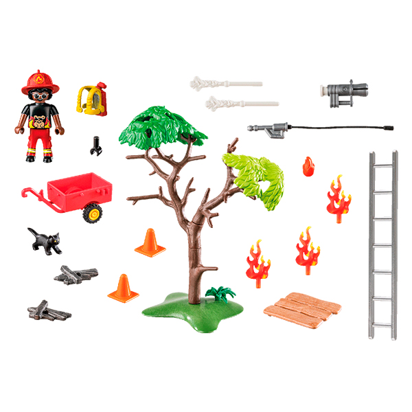 Playmobil 70917 D.O.C. - Ação Resgate dos Bombeiros. Resgate ao gato! - Imagem 1